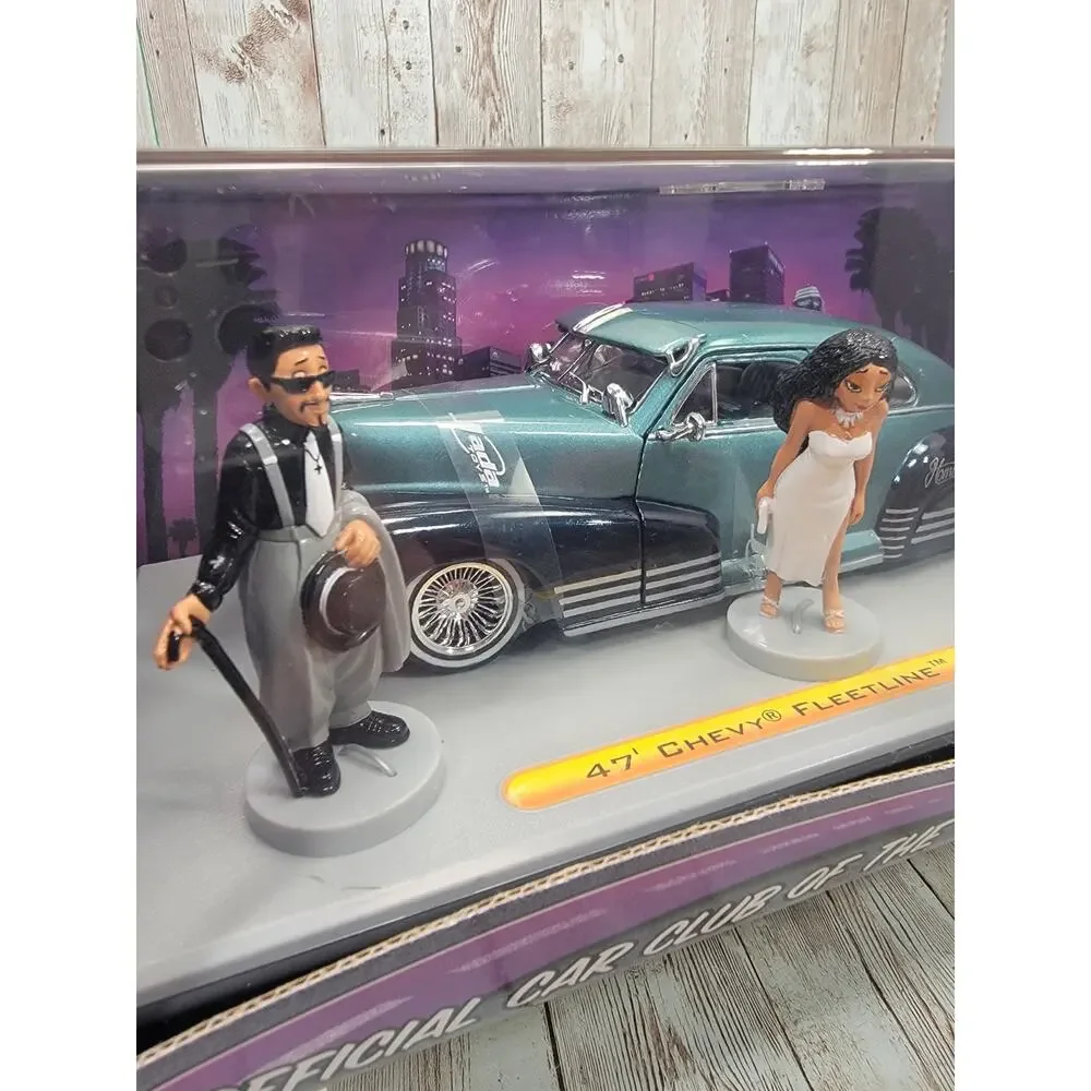 Jada Homie Rollerz Teal 47 Chevy Fleetline Official Car Club of the Homies 1/24